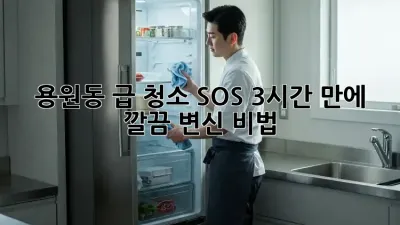 🚀 용원동 급 청소 SOS! 3시간 만에✨ 깔끔 변신 비법